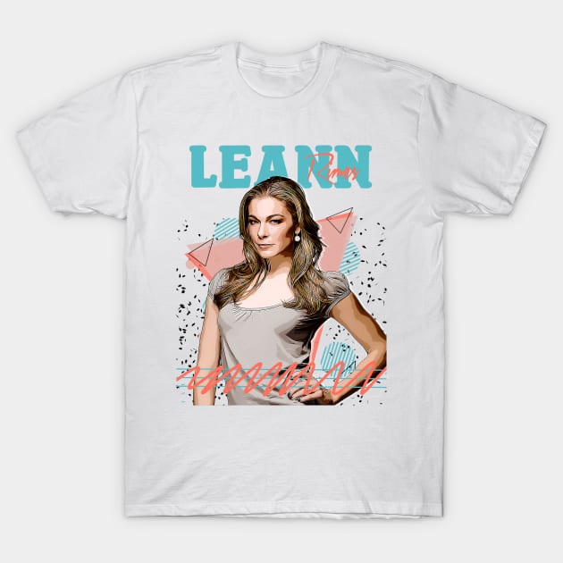 Leann Rimes Fan Art Retro design // Vintage T-Shirt by Nandin Putri